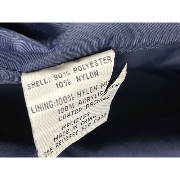 Vintage 80's Navy Blue Rainshedder Jacket, Women's Size 14W - Picture 13 of 13